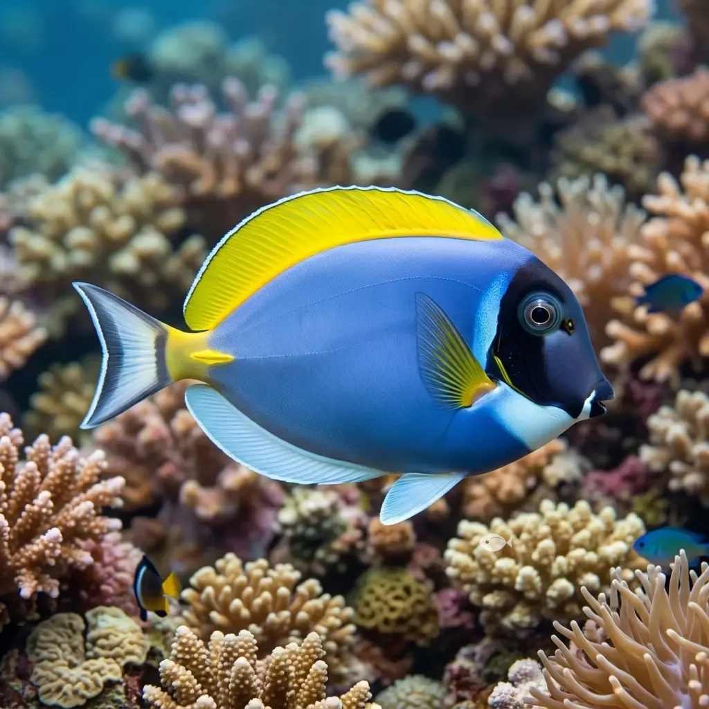 Cirujano powder blue (Acanthurus leucosternon)