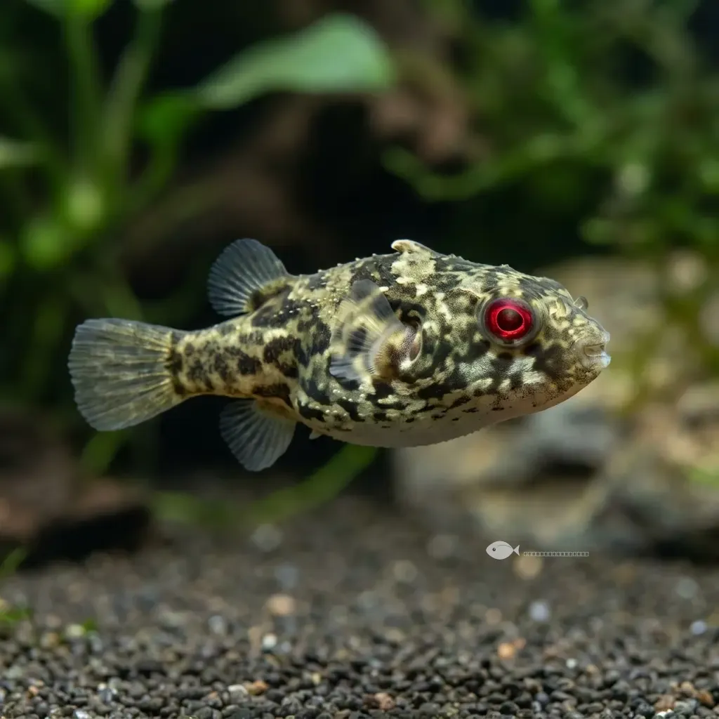 Pez globo ojo rojo (Carinotetraodon lorteti)