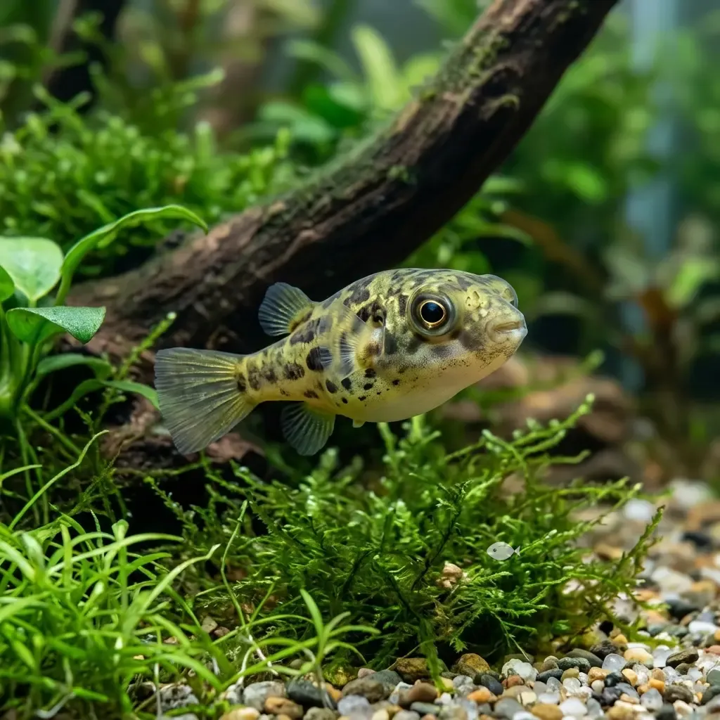 Pez Globo Enano (Globo Guisante) (Carinotetraodon travancoricus)