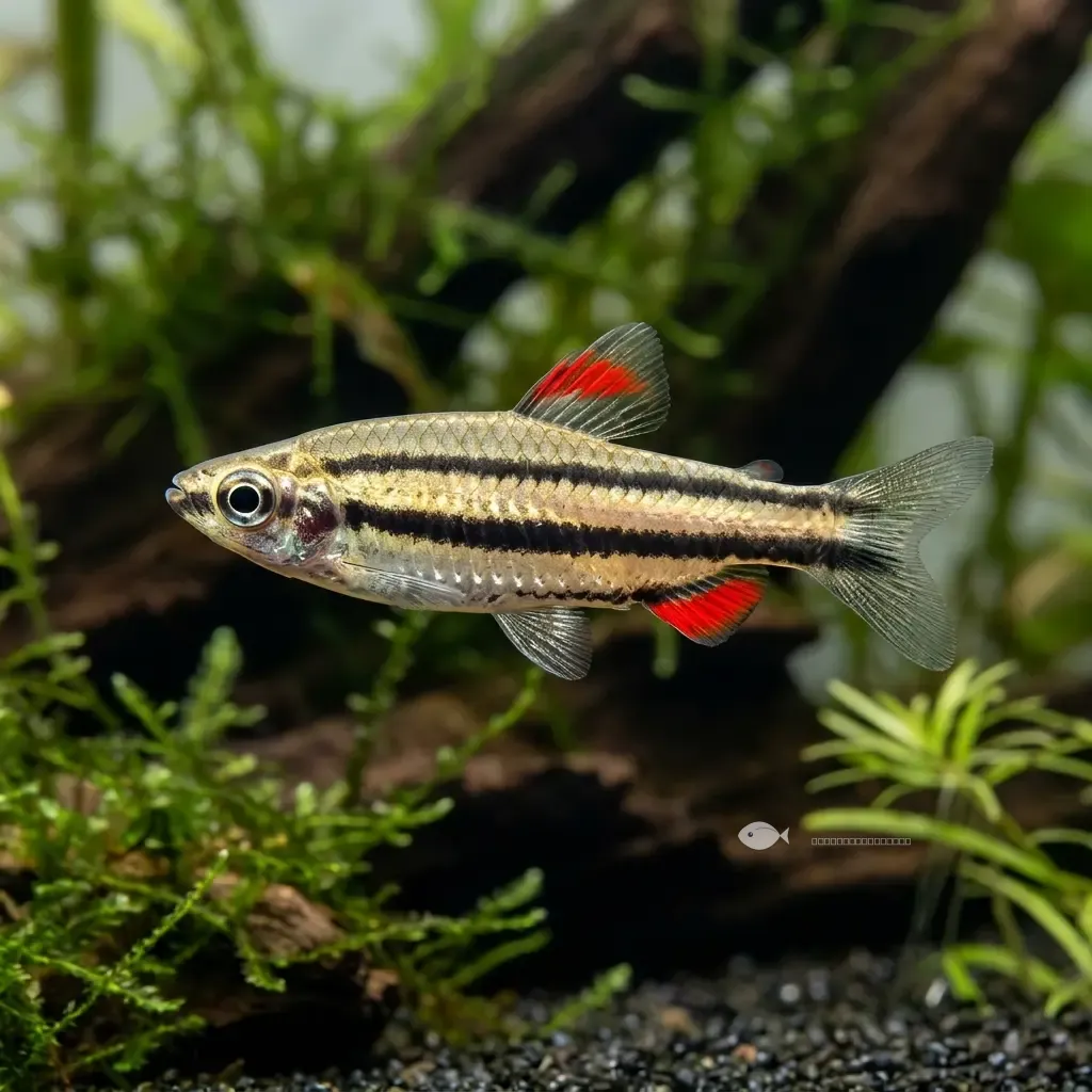 Pez lápiz enano (Nannostomus marginatus)