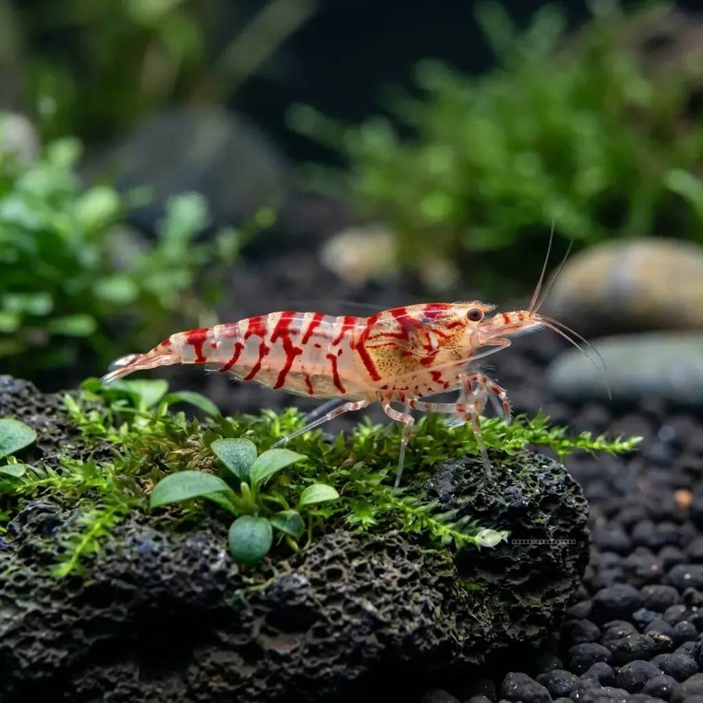 Gamba tigre rojo (Caridina cf. cantonensis "Red Tiger")