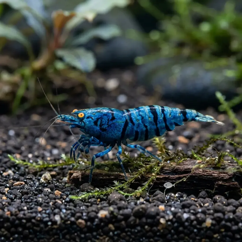 Gamba OEBT (Orange Eye Blue Tiger) (Caridina cf. cantonensis "Tiger Orange Eye")