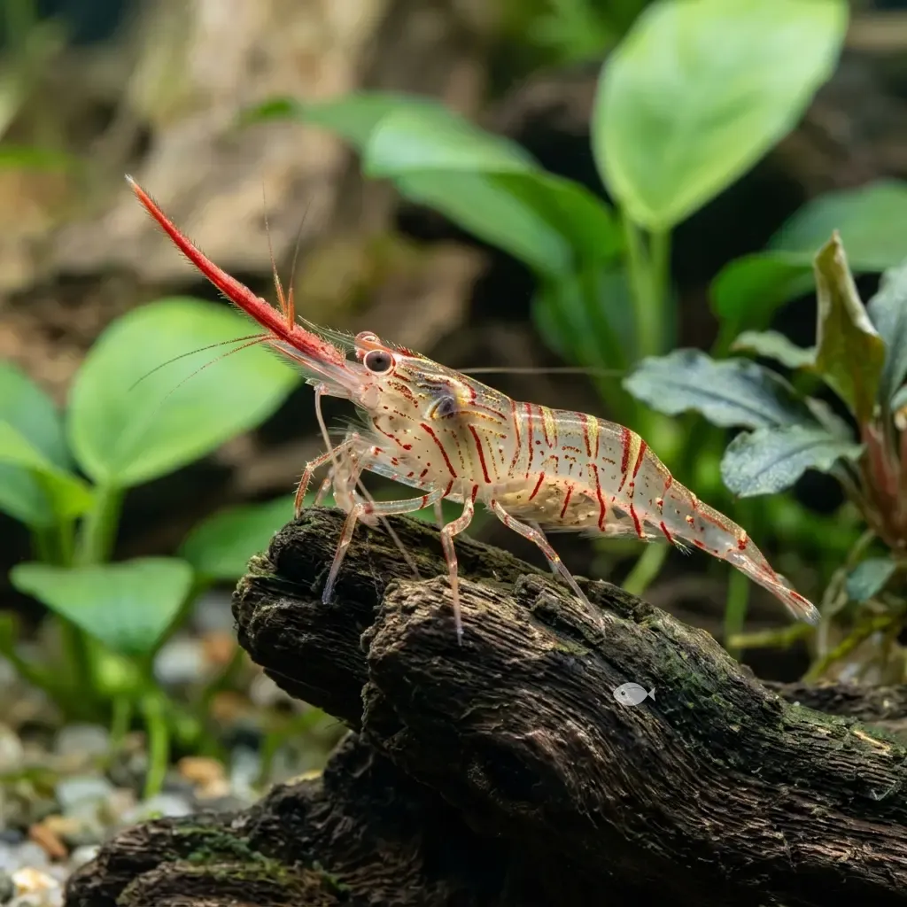 Gamba nariz roja (Pinocho) (Caridina gracilirostris)