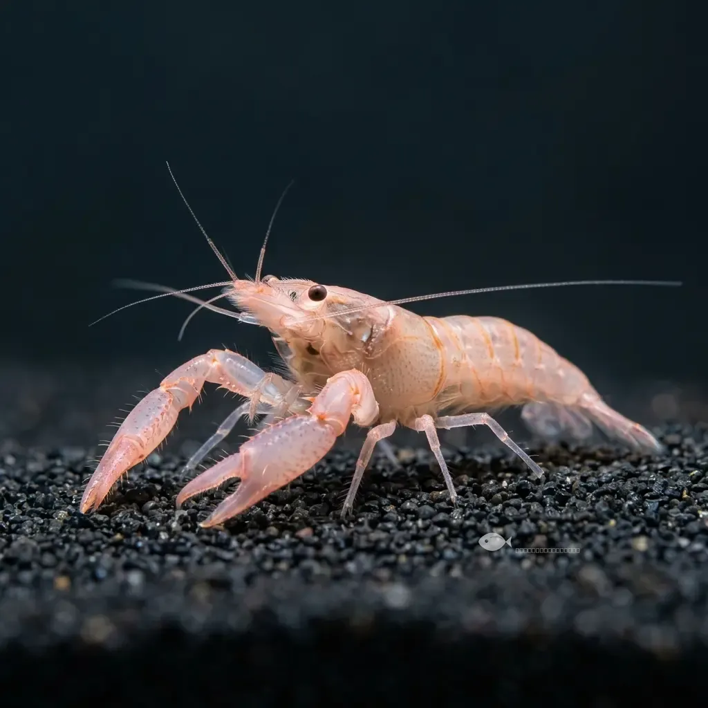 Gamba tigre amazónica (Euryrhynchus amazoniensis)