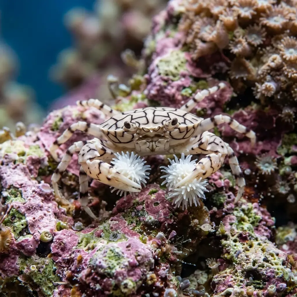 Cangrejo pom pom (Lybia tessellata)