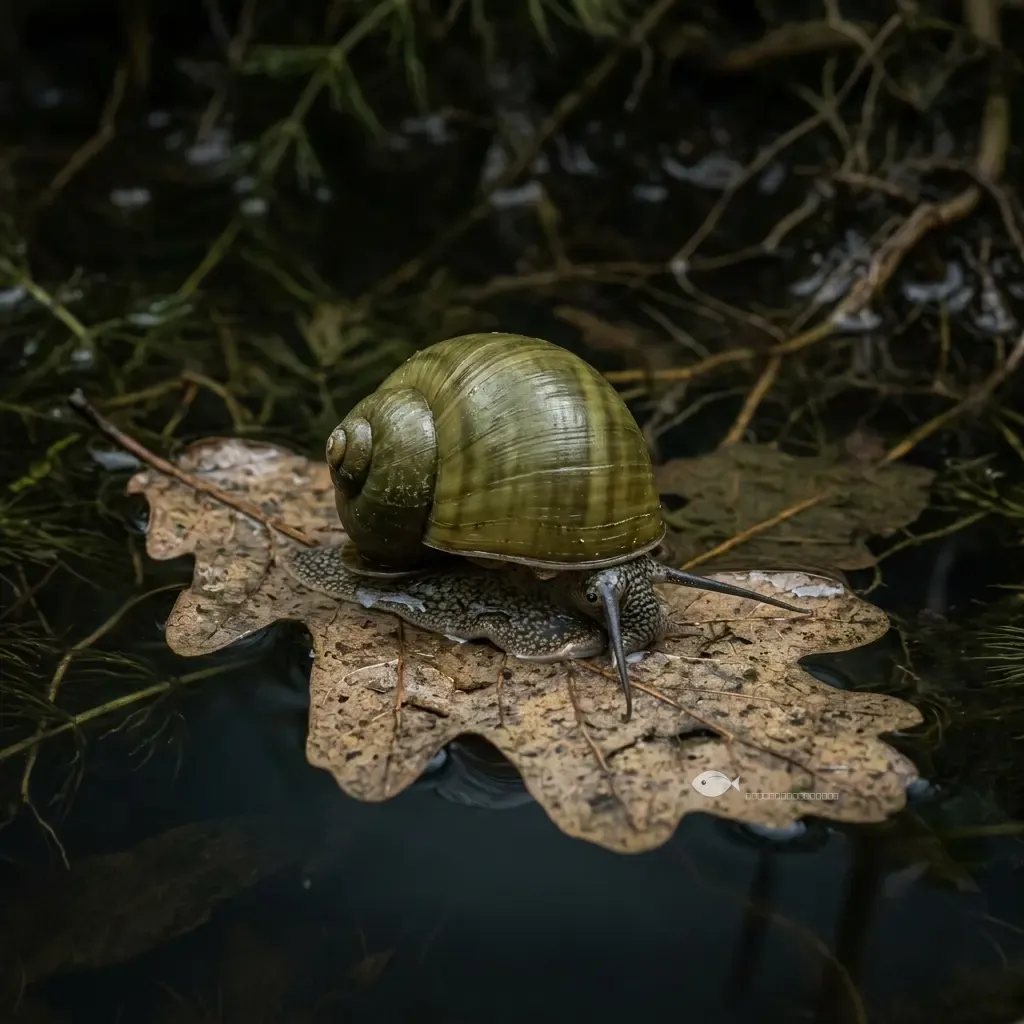 Caracol manzana indio (Pila globosa)