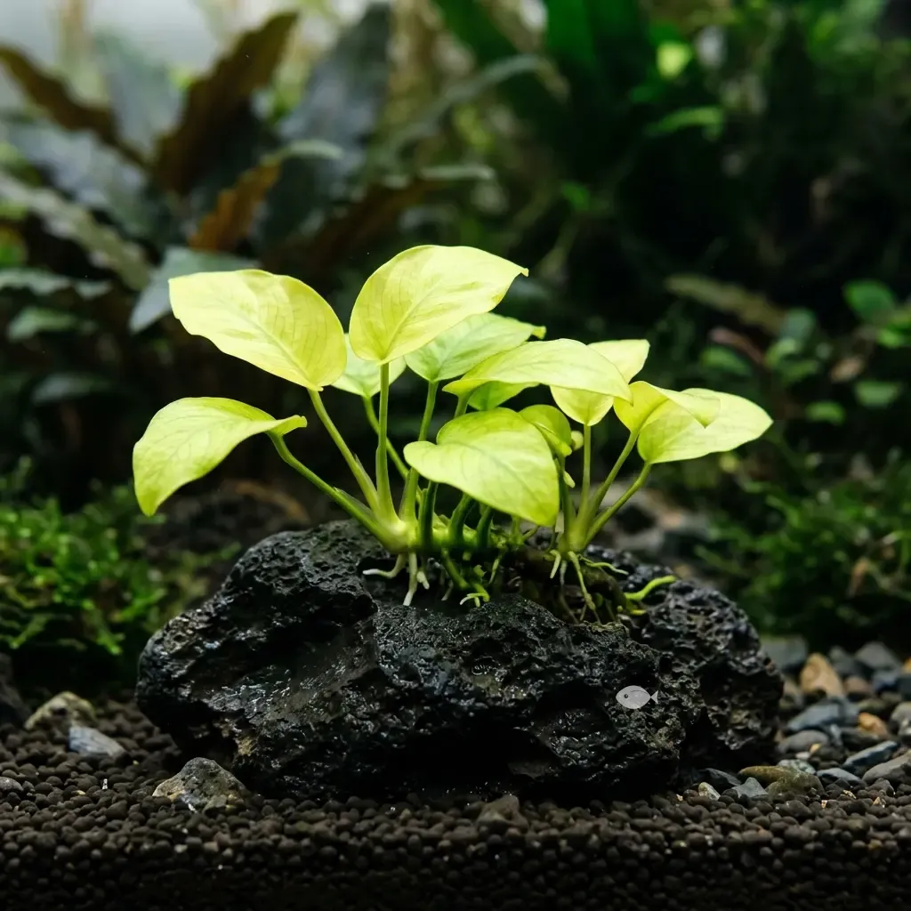 Anubias barteri var. nana 'Golden Heart' (Anubias barteri var. nana 'Golden Heart')