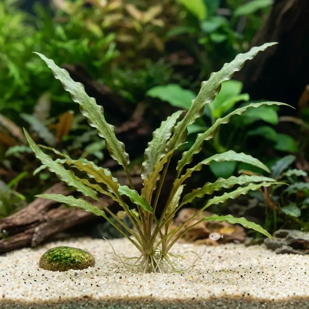 Cryptocoryne crispatula var. flaccidifolia (Cryptocoryne crispatula var. flaccidifolia)